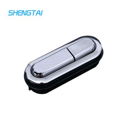 ABS toilet dual flush chromed press snap button OEM custom  manufacturer